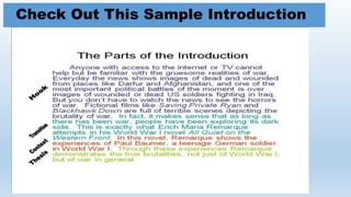 Check Out This Sample Introduction
 