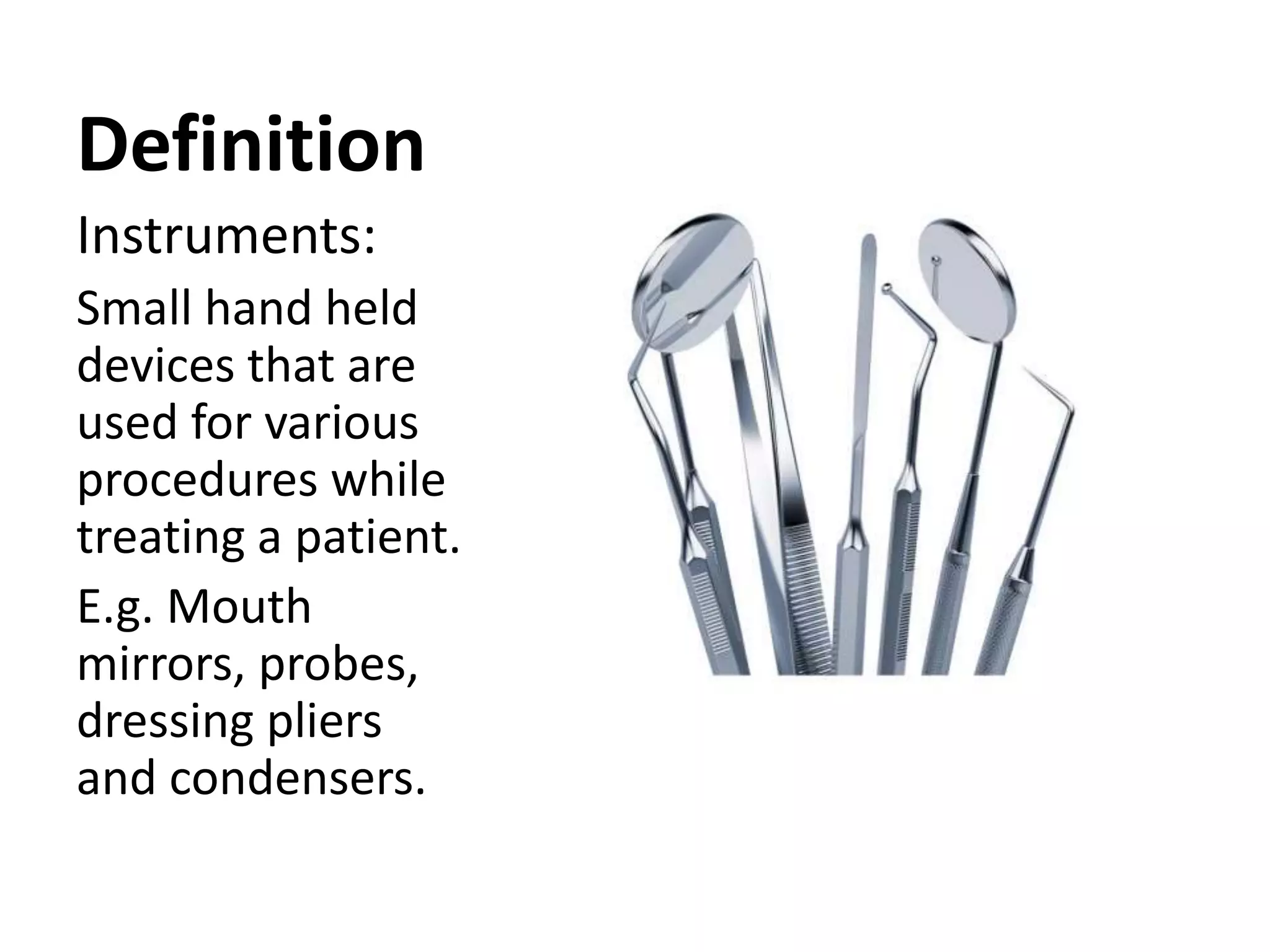 Instruments used in Conservative Dentistry | PPTX