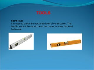 Construction tools | PPT