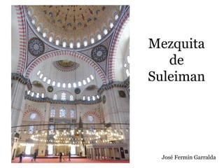 Mezquita
de
Suleiman
José Fermín Garralda
 