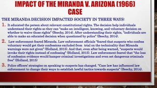Miranda Rights and how They Failed | PPTX