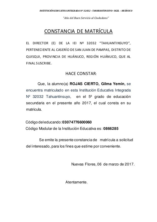 Constancia de juntos