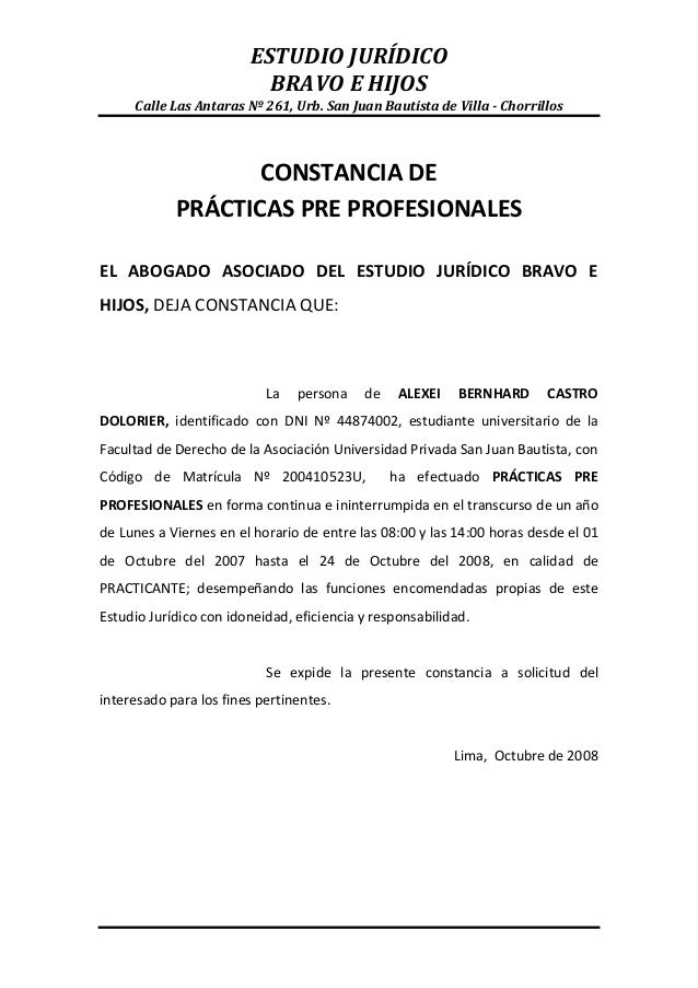 Constancia de ppp, ej