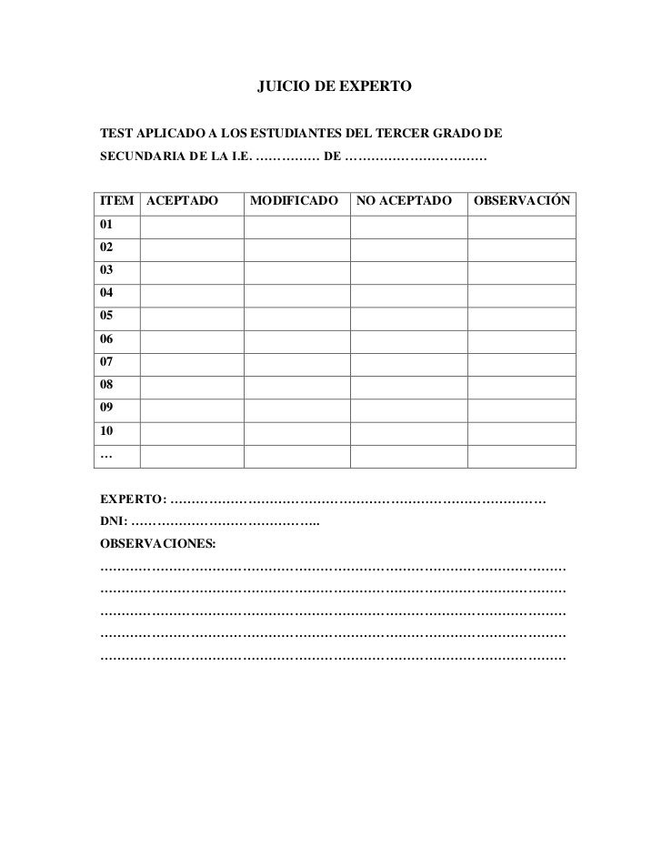 Constancia de validacion de experto