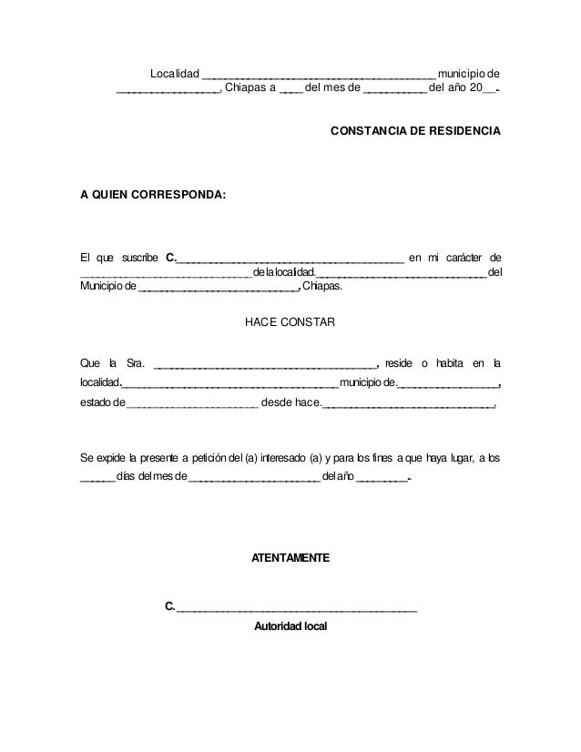 Constancia de vecindad