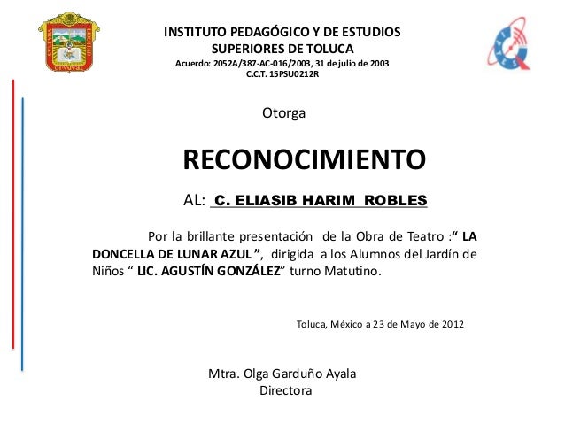 Constancia mtro. mario