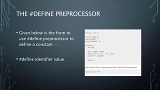 constant in C | PPT
