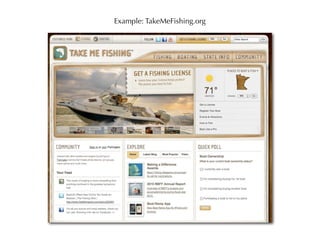 Example: TakeMeFishing.org
 