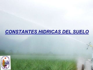 CONSTANTES HIDRICAS DEL SUELO 
