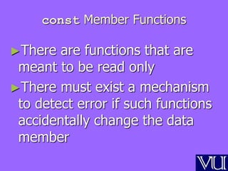Constant Member Function constant member functions and this pointer - Copy.ppt