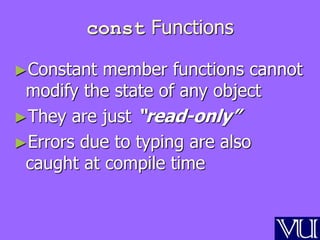 Constant Member Function constant member functions and this pointer - Copy.ppt