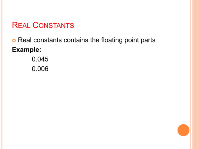 Constants in java | PPTX | Programming Languages | Computing