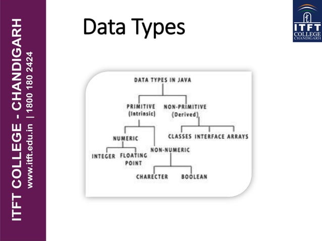 ITFT-Constants, variables and data types in java | PDF