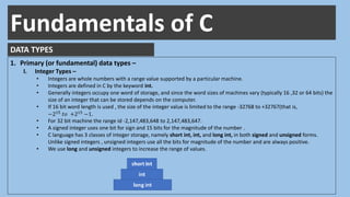 Constants variables data_types