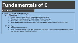 Constants variables data_types