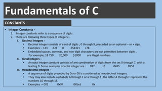 Constants variables data_types