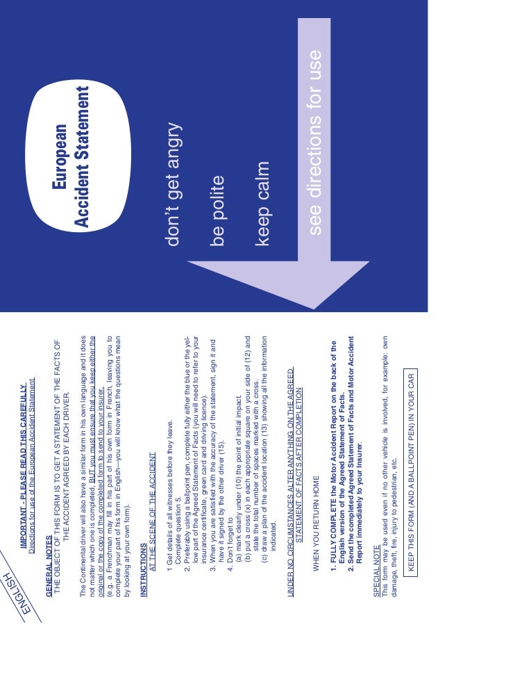 Constat Amiable Europeen Fr En