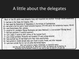 A little about the delegates
 
