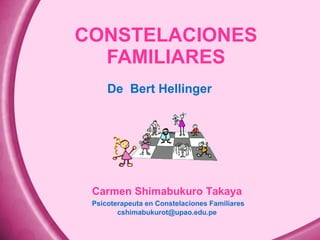 CONSTELACIONES FAMILIARES De  Bert Hellinger Carmen Shimabukuro Takaya Psicoterapeuta en Constelaciones Familiares [email_address] 