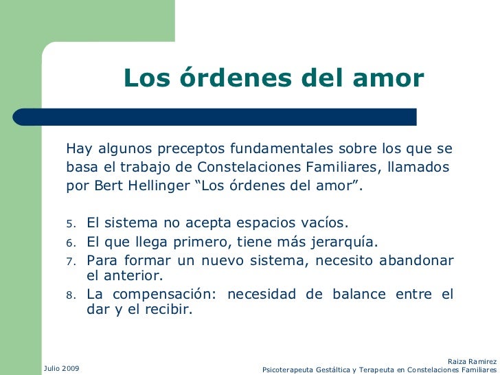 Constelaciones Familiares Teoria