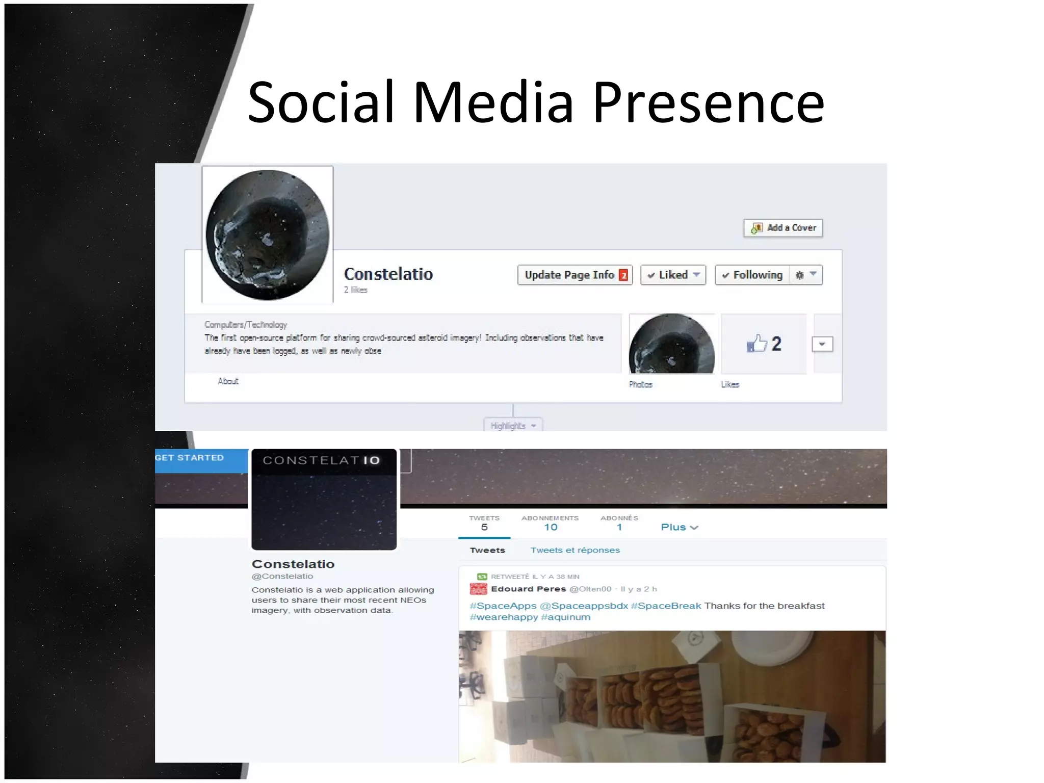 Social Media Presence
 