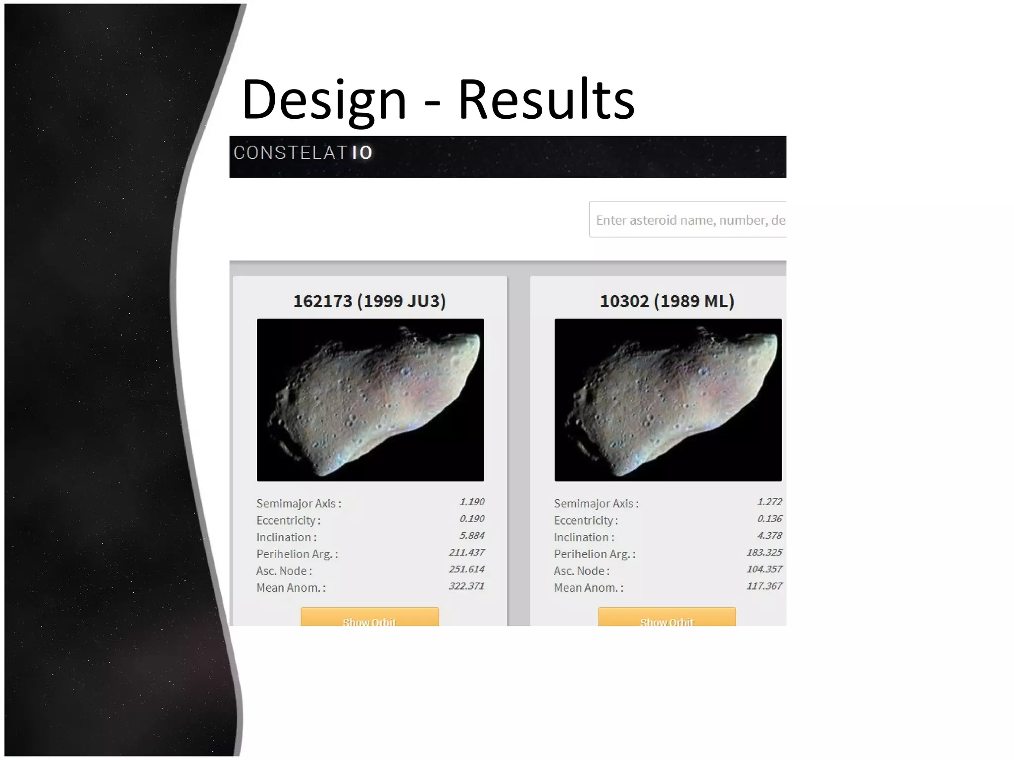 Design - Results
 