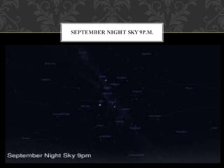 SEPTEMBER NIGHT SKY 9P.M.
 
