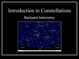 Introduction to Constellations
Backyard Astronomy
 