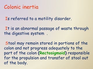 Constipation 1 | PPTX