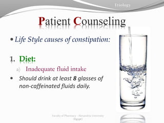 Constipation Definition and causes | PPTX