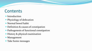 Constipation in children | PPTX