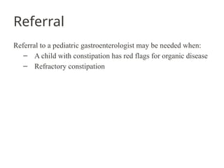 Cosntiation Rch constipation and it's management summarized | PPTX
