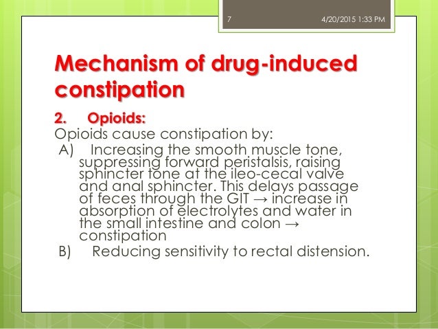 treatment of constipation