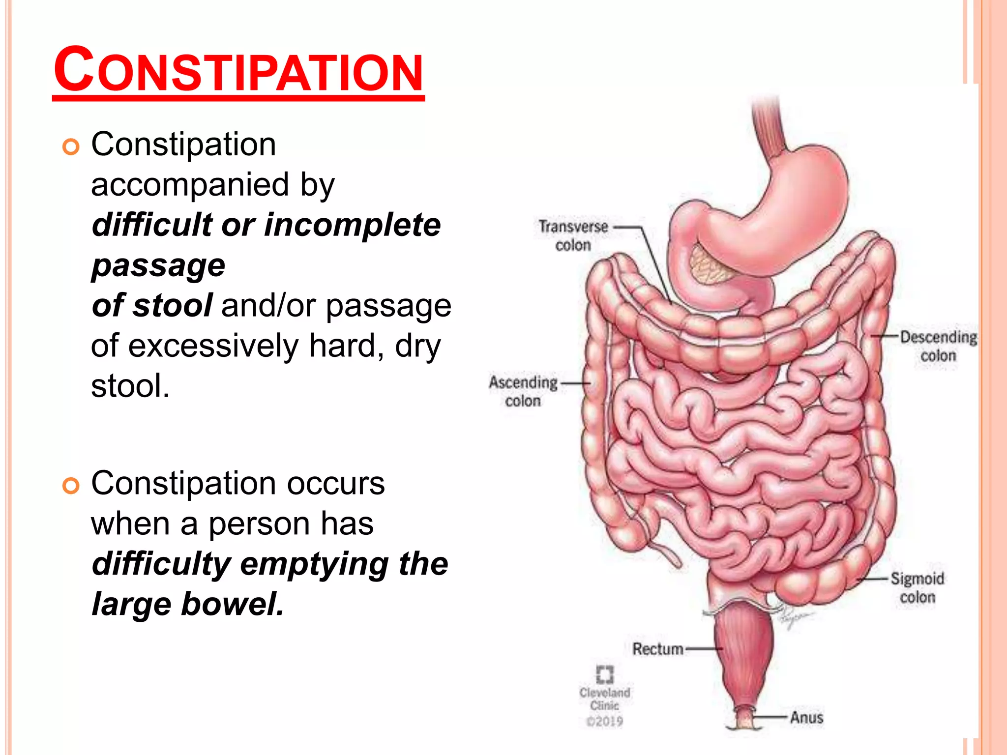 Constipation & Diarrhea nursing care | PPTX