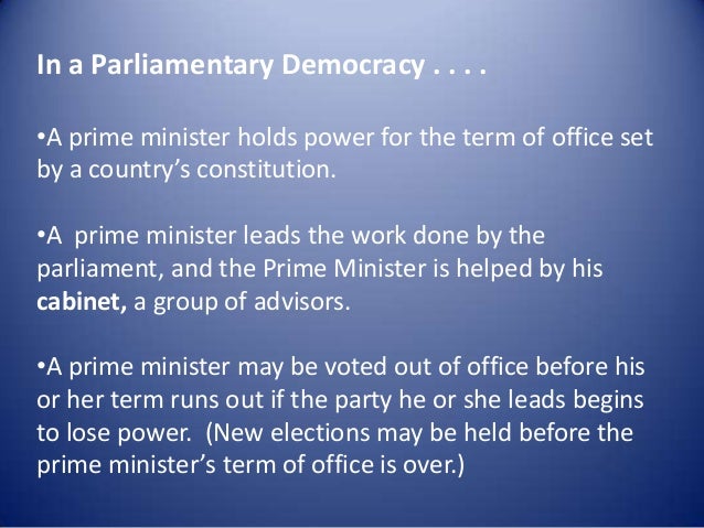 Difference Between Parliamentary Govt And Presidential Govt