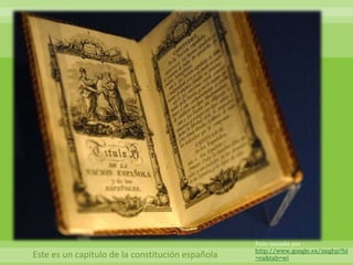 Foto sacada por :
                                                  http://www.google.es/imghp?hl
Este es un capitulo de la constitución española   =es&tab=wi
 