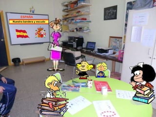 ESPAÑA
Nuestra bandera y escudoNuestra bandera y escudo
 