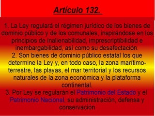 La ley regulará: