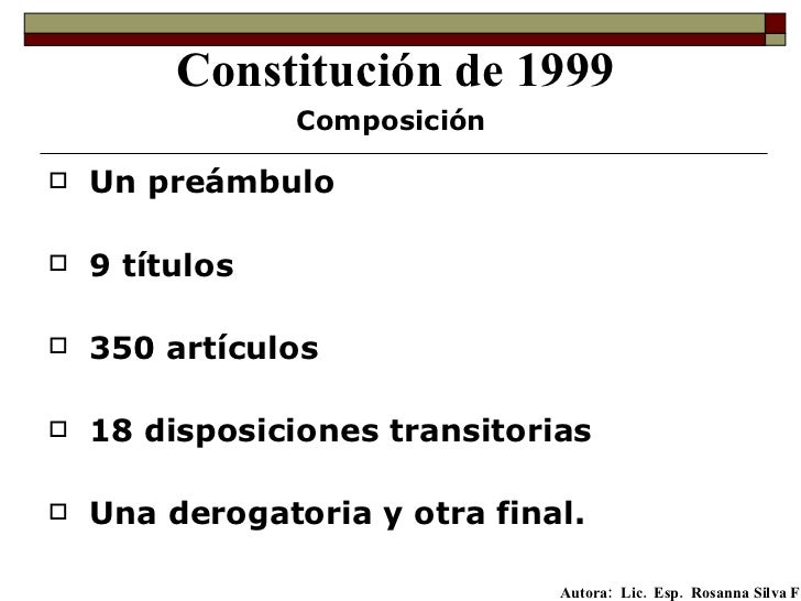 Constitución de Venezuela 1999