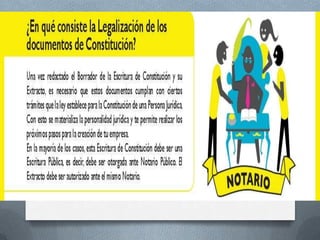 Constitución de sociedad