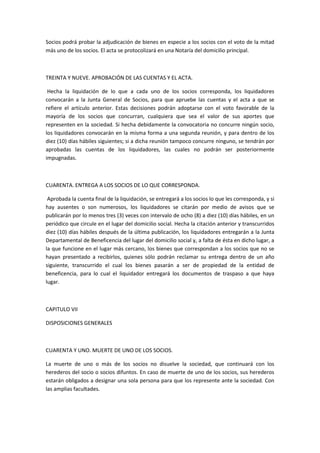 Constitución de sociedad colectiva