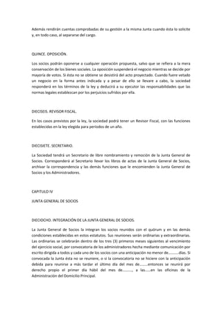 Constitución de sociedad colectiva