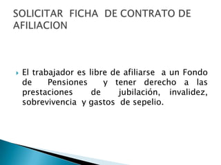 Para la obtención  del  Registro  Único del Contribuyente , solicitando  su numero correspondiente.Con el numero de RUC,  se requerirá a la SUNAT  la impresión  de sus comprobantes de pago.TRAMITE EN LA SUNAT