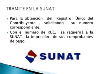 Elaboración de la  Minuta de Constitución.De acuerdo  a la forma  jurídica adoptada, la cual  debe ser  autorizada por un abogado.Dicho documento va dirigido al Notario para que lo extienda  en su  registro  de  escrituras publicas.Elaboración de la Escritura Publica.Es todo documento  matriz incorporado al registro notarial  autorizado por el Notario, conteniendo  uno o mas actos jurídicos.PROCEDIMIENTO