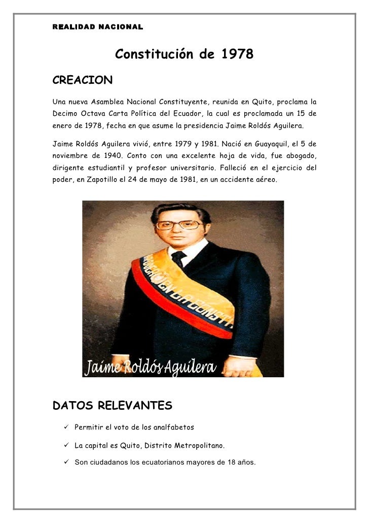 Constituciónes 2012