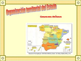 Organización territorial del Estado Comunidades Autónomas 