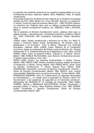 Constitución peruana comentada tomo i