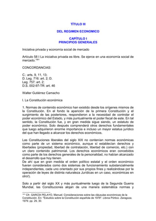 Constitución peruana comentada tomo i