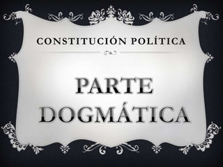 CONSTITUCIÓN POLÍTICA

 