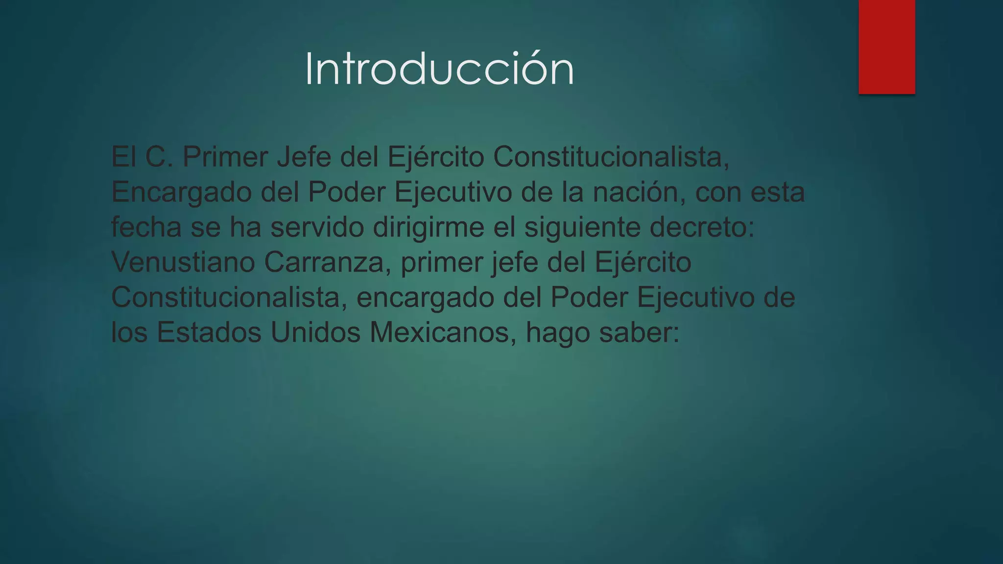 Constitución política de los estados unidos mexicanos... | PPT